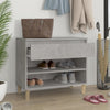 Stella Homewares Shoe Cabinet Concrete Grey 70x36x60 cm Engineered Wood