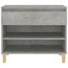 Stella Homewares Shoe Cabinet Concrete Grey 70x36x60 cm Engineered Wood