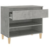 Stella Homewares Shoe Cabinet Concrete Grey 70x36x60 cm Engineered Wood