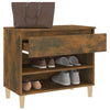 Stella Homewares Shoe Cabinet Smoked Oak 70x36x60 cm Engineered Wood