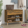 Stella Homewares Shoe Cabinet Smoked Oak 70x36x60 cm Engineered Wood