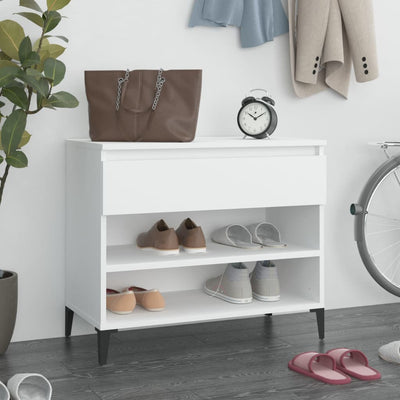 Stella Homewares Shoe Cabinet White 70x36x60 cm Engineered Wood