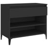 Stella Homewares Shoe Cabinet Black 70x36x60 cm Engineered Wood