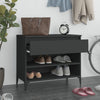 Stella Homewares Shoe Cabinet Black 70x36x60 cm Engineered Wood