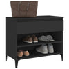 Stella Homewares Shoe Cabinet Black 70x36x60 cm Engineered Wood