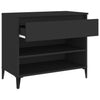 Stella Homewares Shoe Cabinet Black 70x36x60 cm Engineered Wood