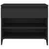 Stella Homewares Shoe Cabinet Black 70x36x60 cm Engineered Wood