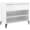 Stella Homewares Shoe Cabinet High Gloss White 70x36x60 cm Engineered Wood