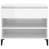 Stella Homewares Shoe Cabinet High Gloss White 70x36x60 cm Engineered Wood