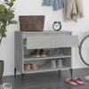 Stella Homewares Shoe Cabinet Concrete Grey 70x36x60 cm Engineered Wood