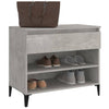 Stella Homewares Shoe Cabinet Concrete Grey 70x36x60 cm Engineered Wood