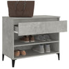 Stella Homewares Shoe Cabinet Concrete Grey 70x36x60 cm Engineered Wood