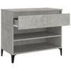 Stella Homewares Shoe Cabinet Concrete Grey 70x36x60 cm Engineered Wood