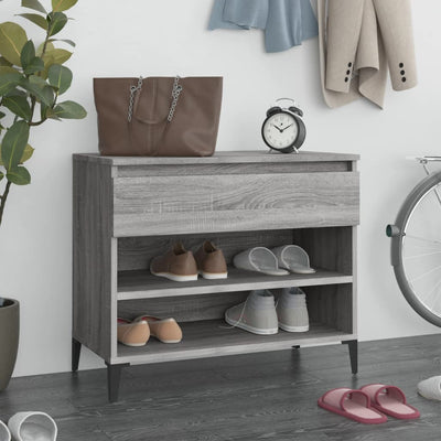 Stella Homewares Shoe Cabinet Grey Sonoma 70x36x60 cm Engineered Wood