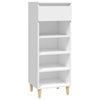 Stella Homewares Shoe Cabinet White 40x36x105 cm Engineered Wood