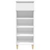 Stella Homewares Shoe Cabinet White 40x36x105 cm Engineered Wood