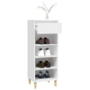 Stella Homewares Shoe Cabinet White 40x36x105 cm Engineered Wood