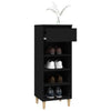 Stella Homewares Shoe Cabinet Black 40x36x105 cm Engineered Wood