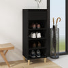 Stella Homewares Shoe Cabinet Black 40x36x105 cm Engineered Wood