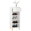 Stella Homewares Shoe Cabinet High Gloss White 40x36x105 cm Engineered Wood