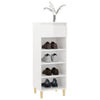 Stella Homewares Shoe Cabinet High Gloss White 40x36x105 cm Engineered Wood