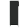 Stella Homewares Shoe Rack Black 40x36x105 cm Engineered Wood