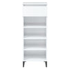 Stella Homewares Shoe Rack High Gloss White 40x36x105 cm Engineered Wood