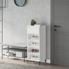 Stella Homewares Shoe Rack High Gloss White 40x36x105 cm Engineered Wood