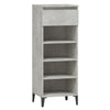 Stella Homewares Shoe Rack Concrete Grey 40x36x105 cm Engineered Wood