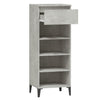Stella Homewares Shoe Rack Concrete Grey 40x36x105 cm Engineered Wood