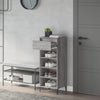 Stella Homewares Shoe Rack Grey Sonoma 40x36x105 cm Engineered Wood