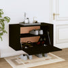 Stella Homewares Wall-mounted Shoe Cabinet Black 70x35x38 cm Engineered Wood