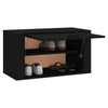 Stella Homewares Wall-mounted Shoe Cabinet Black 70x35x38 cm Engineered Wood
