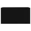 Stella Homewares Wall-mounted Shoe Cabinet Black 70x35x38 cm Engineered Wood