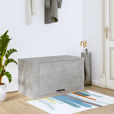 Stella Homewares Wall-mounted Shoe Cabinet Concrete Grey 70x35x38 cm Engineered Wood