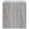 Stella Homewares Wall-mounted Shoe Cabinet Grey Sonoma 70x35x38 cm Solid Wood Pine