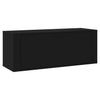 Stella Homewares Wall Shoe Cabinet Black 100x35x38 cm Engineered Wood