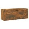 Stella Homewares Wall Shoe Cabinet Smoked Oak 100x35x38 cm Engineered Wood