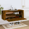 Stella Homewares Wall Shoe Cabinet Smoked Oak 100x35x38 cm Engineered Wood