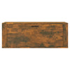 Stella Homewares Wall Shoe Cabinet Smoked Oak 100x35x38 cm Engineered Wood