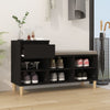 Stella Homewares Shoe Cabinet Black 102x36x60 cm Engineered Wood