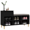 Stella Homewares Shoe Cabinet Black 102x36x60 cm Engineered Wood