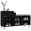 Stella Homewares Shoe Cabinet Black 102x36x60 cm Engineered Wood
