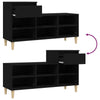 Stella Homewares Shoe Cabinet Black 102x36x60 cm Engineered Wood