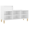 Stella Homewares Shoe Cabinet High Gloss White 102x36x60 cm Engineered Wood