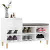 Stella Homewares Shoe Cabinet High Gloss White 102x36x60 cm Engineered Wood
