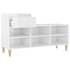 Stella Homewares Shoe Cabinet High Gloss White 102x36x60 cm Engineered Wood