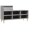 Stella Homewares Shoe Cabinet Grey Sonoma 102x36x60 cm Engineered Wood