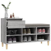 Stella Homewares Shoe Cabinet Grey Sonoma 102x36x60 cm Engineered Wood