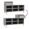 Stella Homewares Shoe Cabinet Grey Sonoma 102x36x60 cm Engineered Wood